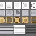 Various Styles And Colors Of Air Conditioner Vents With Metal Mesh Design