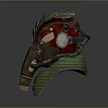 Gas Mask Science Fiction Gas Mask Gas Mask Respirator Breathing Mask Biochemical Mask Science Fiction Mask 3d model