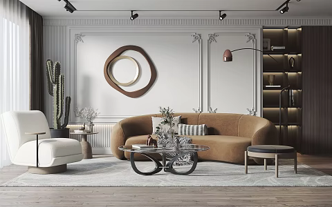 modern living room 3d model