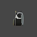 Game Movie Cow Character Cartoon Style Backpack Design Three Black White Spots