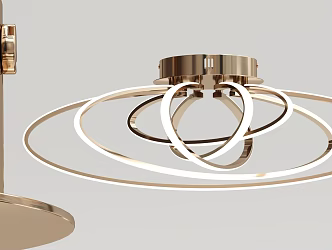 Modern Ceiling Lamp Round Metal Ceiling Lamp 3d model