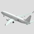 U.S. Navy White Aircraft Displaying Side View With Wings And Tail Section