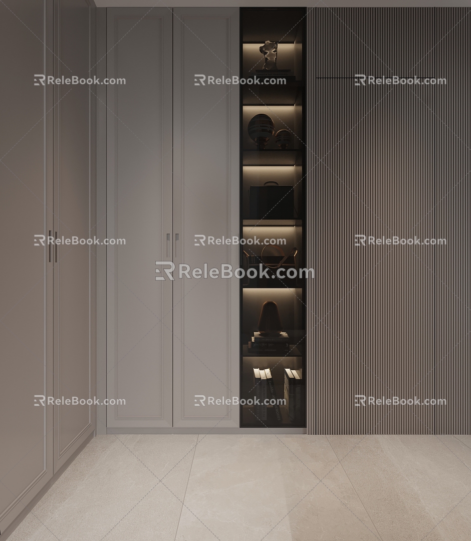 Modern shoe cabinet 3d model