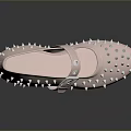 Fashionable Pink Studded Shoes with Buckle Strap and Perforated Design