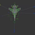 Chinese Navy J-15D carrier-based aircraft J15D electronic warfare aircraft 3d model