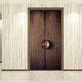 New Chinese Double Door 3d model