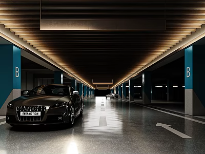 Parking Underground Parking 3d model
