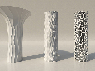 Modern Column Shaped Column 3d model