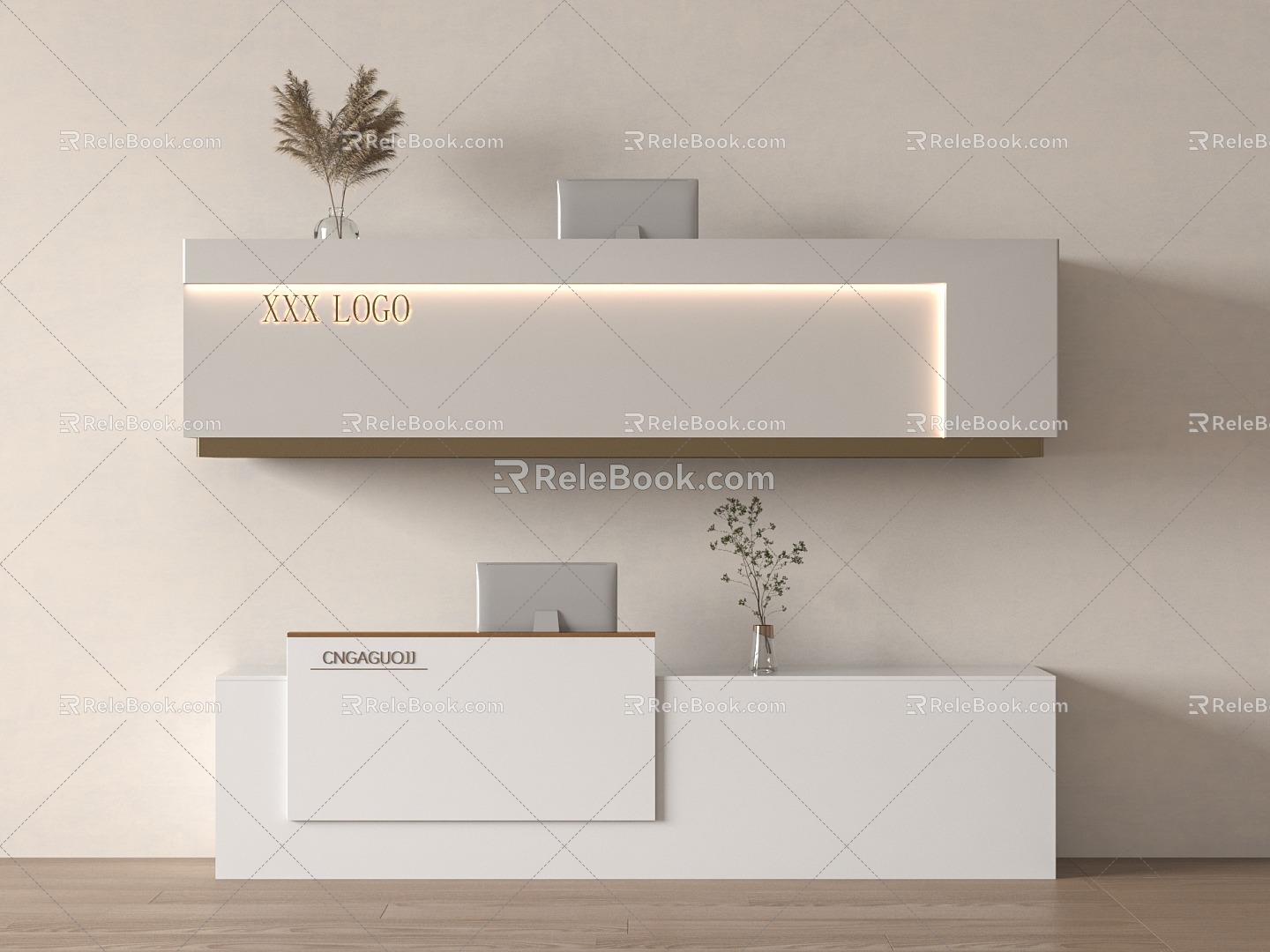 Reception Desk 3d model