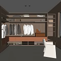 Minimalist cloakroom 3d model