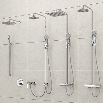 Modern Shower 3d model