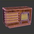 Vintage Wooden Desktop Computer With Display Screen And Control Knobs