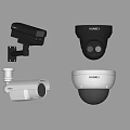 Projection Monitoring HUAWEI Surveillance Cameras Bullet And Dome Types In Black White