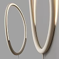 Sleek Modern Wall Lights With Round And Oval Design White Frame And Soft Glow