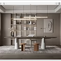 Modern study 3d model