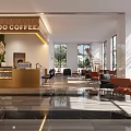 ZOO COFFEE Modern Interior With Golden Counter Orange Chairs Sofas Large Windows And Natural Light
