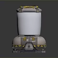 Booster sci-fi switch flame booster aircraft engine switch electronic switch power switch 3d model