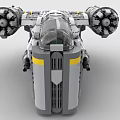 LEGO toy building blocks spaceship sci-fighter futuristic fighter 3d model