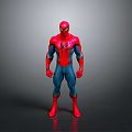 Spider Man Action Figure With Red And Blue Costume Spider Logo Standing Pose