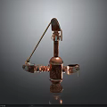 Copper Metallic Mechanical Apparatus With Multiple Arms Spring Structure And Industrial Design