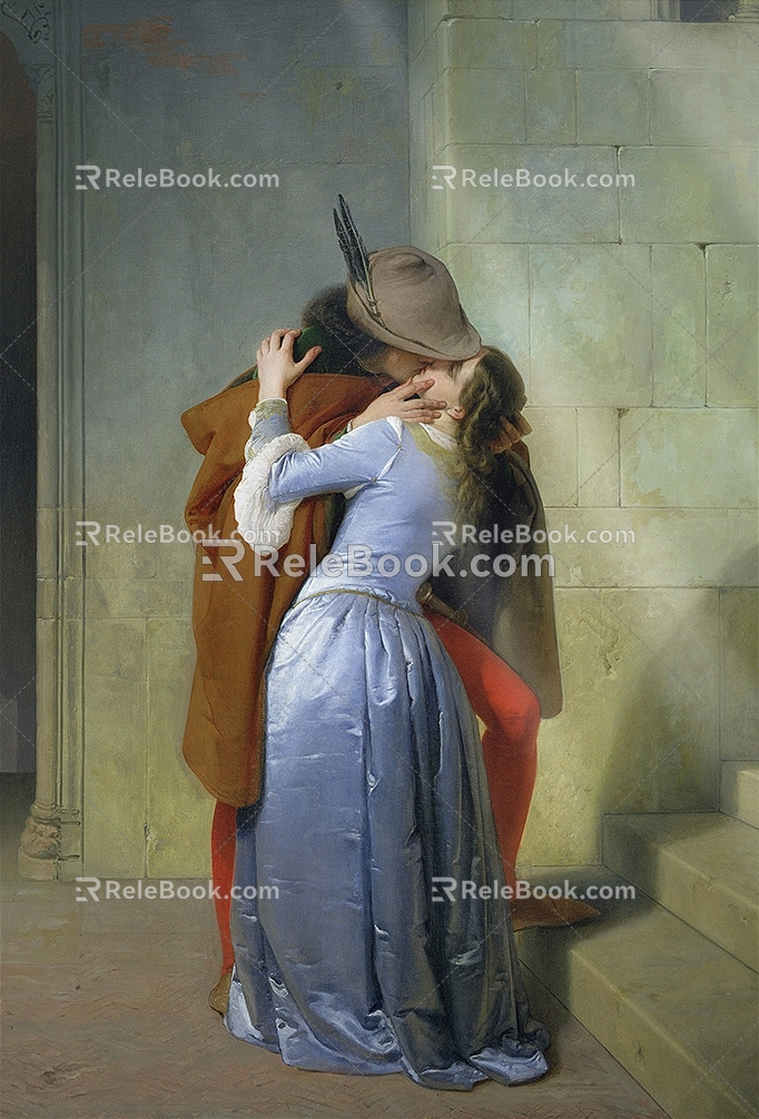 Modern Romantic Hanging Painting 3d model