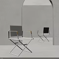 Modern Leisure Chairs With Metal Frame And Light Cushion For Minimalist Indoor Decor