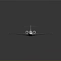 White Passenger Jet With Orange Tail Wing And Multiple Windows Streamlined Design
