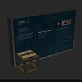 Information Display Board With Data Charts Product Images Text And Small Table