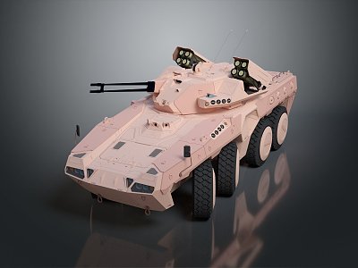 Modern Bulletproof Vehicle Armored Vehicle Guided Vehicle Armored Personnel Carrier model