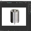 Public Facility Stainless Steel Trash Bins With Perforated Design For Indoor Use