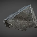 Natural Gray Stone With Textured Surface And Yellow Specks As Raw Decorative Material