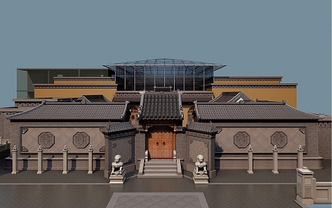 Chinese ancient building 3d model