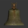 Vintage Bronze Bell Musical Instrument With Art Painting Tools And Supplies