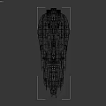 Futuristic Sci Fi Spaceship With Detailed Armored Hull And Multiple Windows