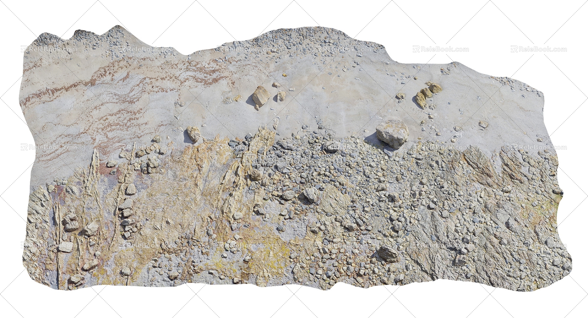 Rock Ground Stone Ground Stone Stone Block Natural Landscape 3d model