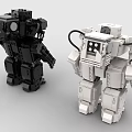 LEGO Toys Building Blocks Fighting Robot Gundam Mech Warrior Transformers Pacific Rim 3d model