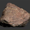 Natural Red Stone With Rough Surface Texture And Unique Appearance