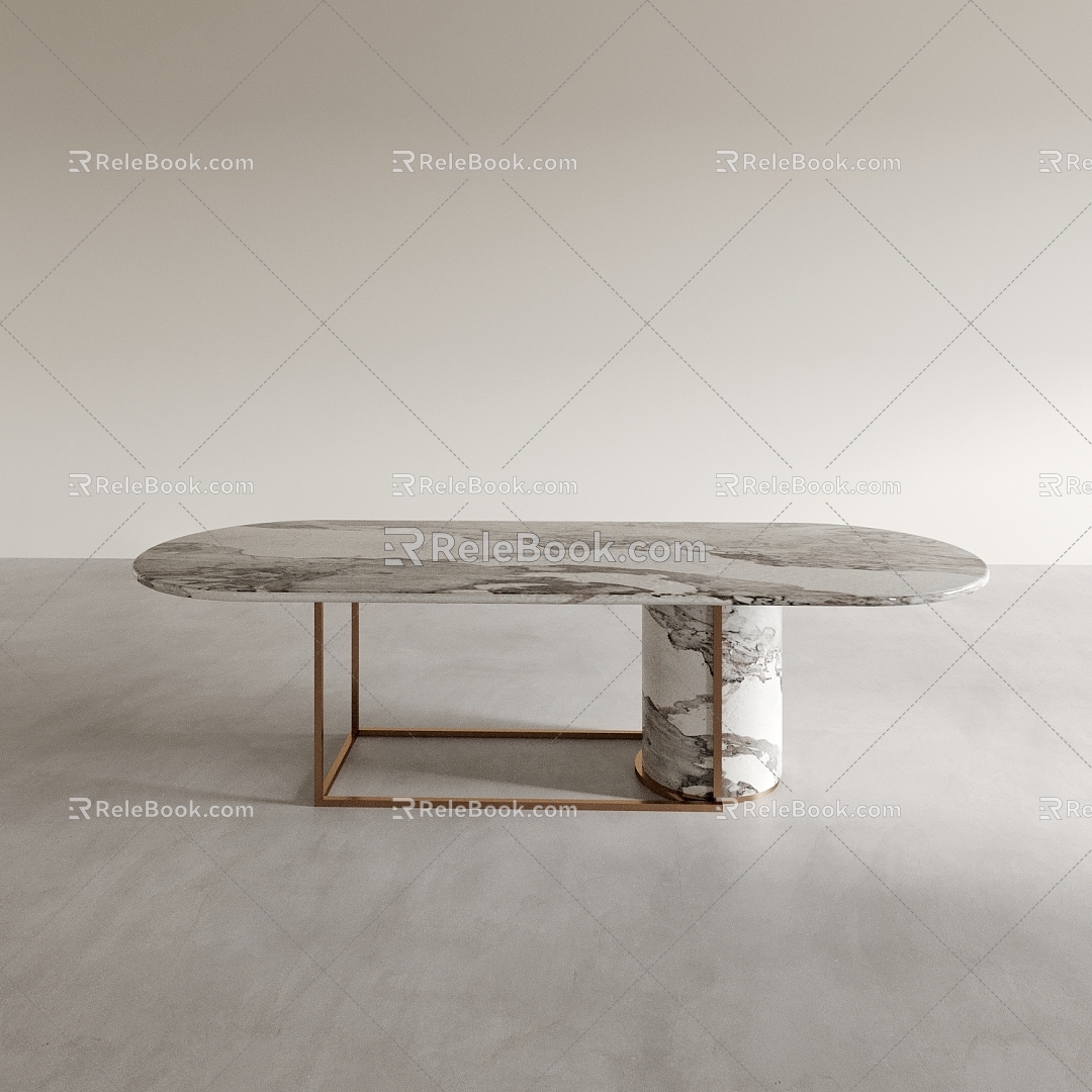 Dining Table Tea Table Office Desk Long Table Square Table 3d model