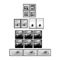 Black and White Landscape Paintings Collection With Various Natural Scenes And Art Views