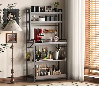Modern Kitchen Storage Rack 3d model