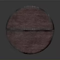 Rustic Wooden Round Table With Smooth Tabletop And Cross Legs Design