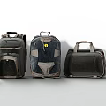 Modern Bag Backpack Handbag Combination 3d model