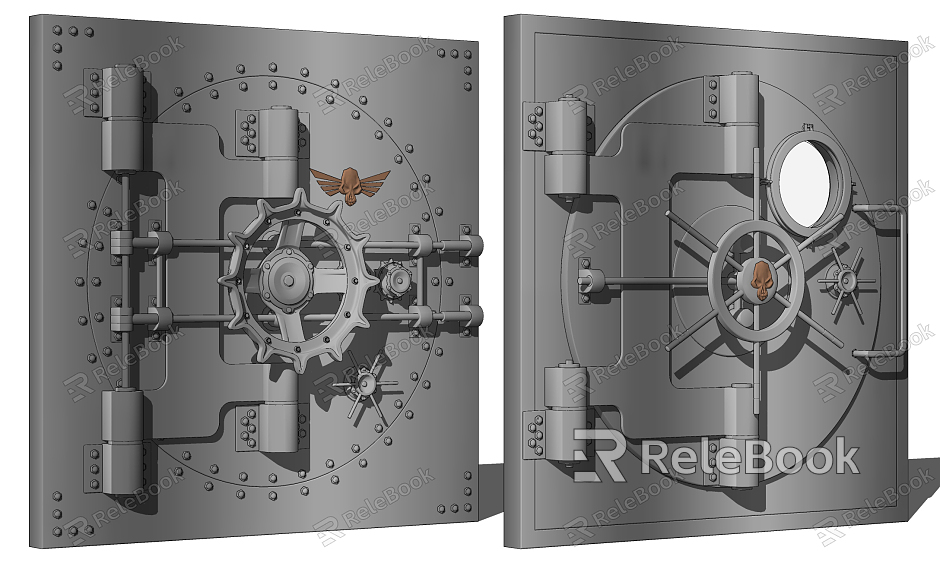 Industrial LOFT Gate Safe Vault Gate model