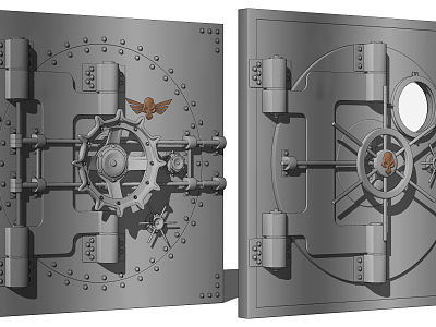 Industrial LOFT Gate Safe Vault Gate model