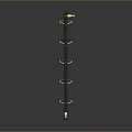 Modern Multi Tier Shelving Unit With Metal Frame Wooden Shelves And Gold Accents
