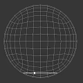 Round White Component With Smooth Textured Surface And Spherical Design