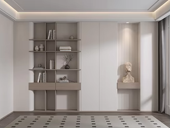 Wind bookcase 3d model