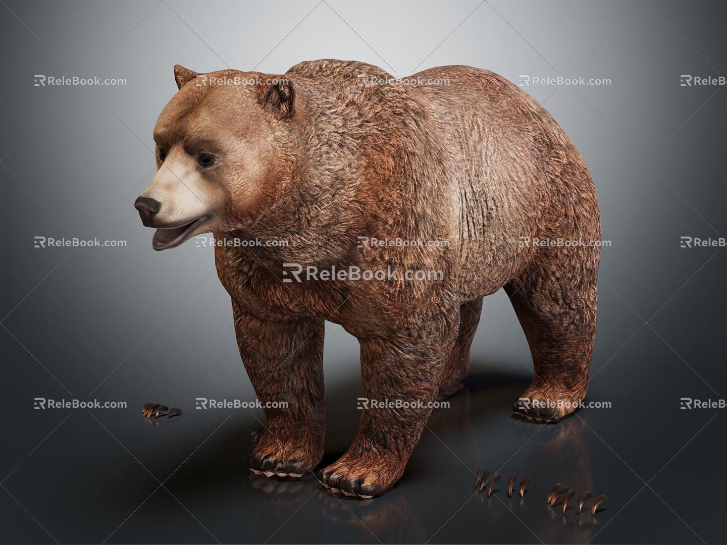 Modern Bear Brown Bear 3d model