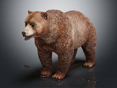 Modern Bear Brown Bear 3d model