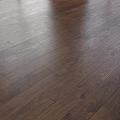 Dark Hardwood Flooring With Natural Wood Grain And Smooth Shiny Surface Finish